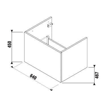 Jika Cubito-N szekrény 64x48x46,6 cm