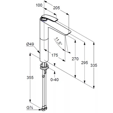 Kludi Balance egykaros  mosdócsaptelep fehér