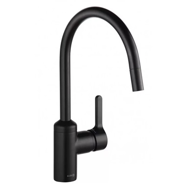 Kludi Bingo Star egykaros mosogató csaptelep kihúzható kifolyóval, fekete