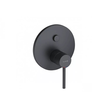 Kludi Bozz  falsík alatti egykaros kád- és zuhanycsaptelep nyomógombos váltóval, matt fekete