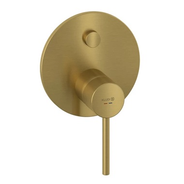 Kludi Bozz falsík alatti zuhanycsaptelep, szálcsiszolt arany