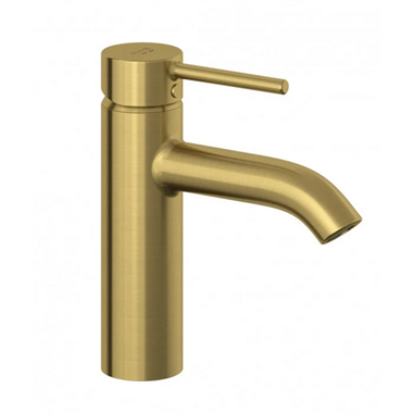 Kludi Bozz modó csaptelep 100 mm, Push Open leeresztóvel, szálcsiszolt arany 