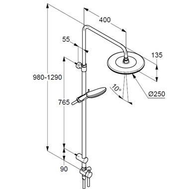 Kludi Freshline Dual zuhanyszett