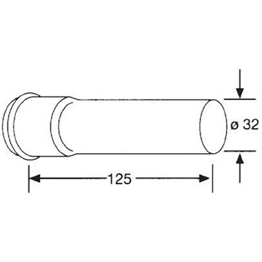 Kludi  hosszabbító cső