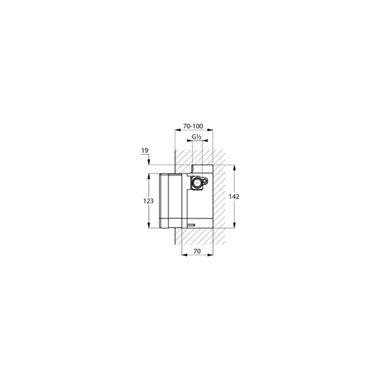 Kludi  Zenta elektronikus falsík alatti hálozatiegység