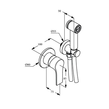 Kludi Zenta SL higéniai szett