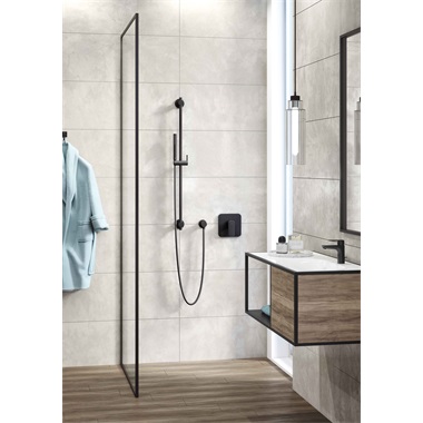 Kludi Pure&Style egykaros, falsík alatti zuhany csaptelep, fekete Kludi Pure&Style egykaros, falsík alatti zuhany csaptelep, fekete