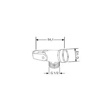 Kludi Regula zuhanytartó csuklóelem