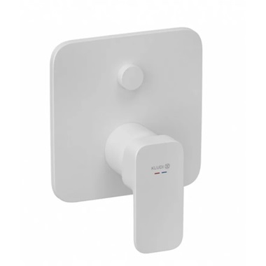 Kludi falsík alatti zuhanycsaptelep 2 funciós, matt fehér