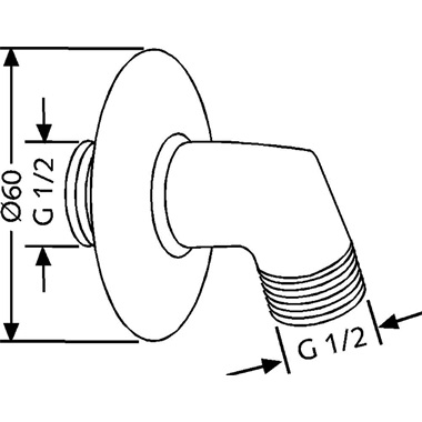 Kludi Standard gegecsőcsatlakozó