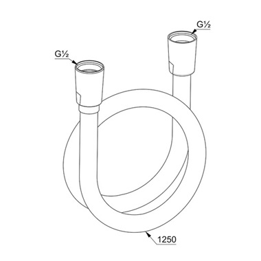Kludi Suparaflex zuhany gégecső 125 cm