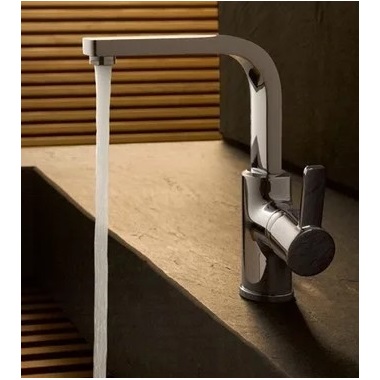 Kludi Zenta egykaros mosdócsaptelep elfordítható kifolyó, lefolyógarnitúrával