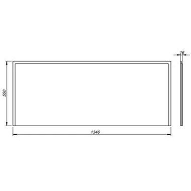 Kolo Uni 2 előlap 140 cm, fehér