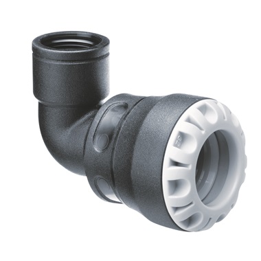Plasson Series 1 KPE könyökidom BM, PN16, SDR11, 20 mm-1/2"