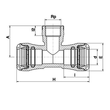 Plasson Series 1 KPE T-idom BM, PN16, SDR11, 32 mm-1"