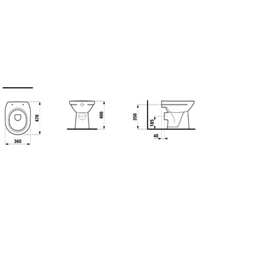 Laufen Pro WC csésze fehér