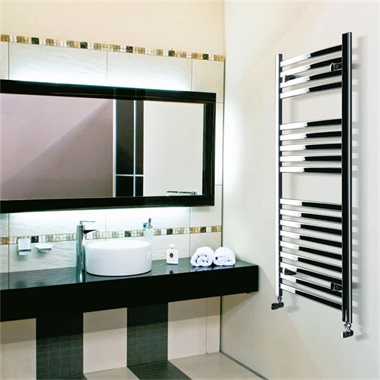 Lazzarini Merano fürdőszoba radiátor íves, króm 160x50 cm