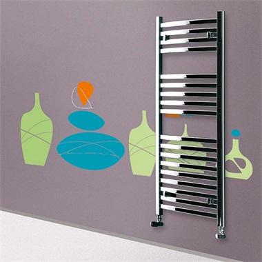 Lazzarini Merano fürdőszoba radiátor ives 80x50 cm, króm