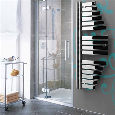 Lazzarini Spinnaker fürdőszobai radiátor egyenes 110x48,3 cm, fehér