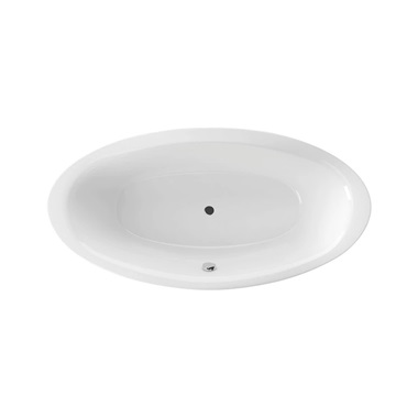 M-Acryl Oval kád 190x95 cm, fehér, lábbal