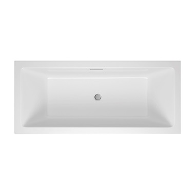 M-Acryl Sabina Pro Slim kád 160x75 cm, fehér, vízszintes túlfolyóval