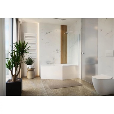 M-Acryl Venus asszimetrikus kád 140x90cm, balos