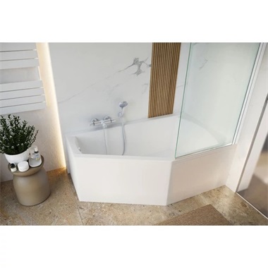 M-Acryl Venus asszimetrikus kád 140x90cm, balos