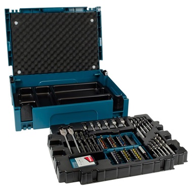 Makita makpac 69 db-os  fúró és csavarbehajtó bitkészlet, 69 db