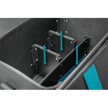 Makita szerszámos táska nyitott erősített, merevfalú