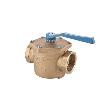 Mofém Aha golyós csap  2" bb kék natúr