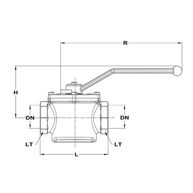Mofém Aha golyós csap  2" bb kék natúr