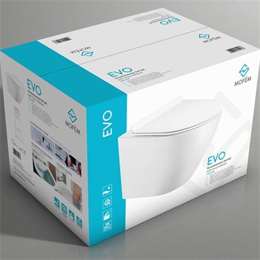 Mofém Evo  fali wc perem nélküli,  soft close ülőkével