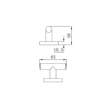 Mofém Fiesta dupla akasztó króm