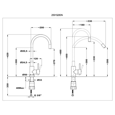 Mofém Evo  X Infinite mosogatócsaptelep fekete, króm