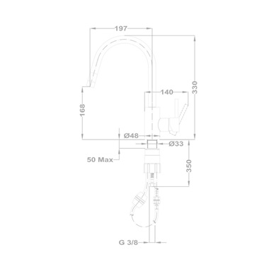 Mofém Junior Evo X alló mosogató csaptelep kihúzható matt fehér 