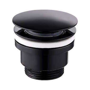 Mofém klikk-klakk leeresztő szelep, matt fekete