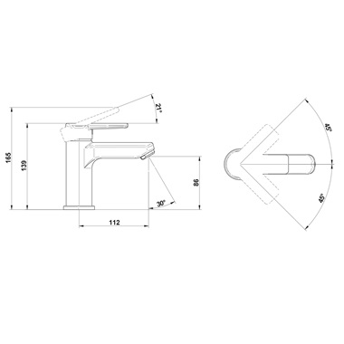 Mofém Mambo Pro mosdócsaptelep leeresztő nélkül