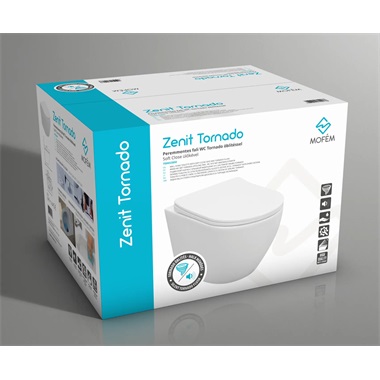 Mofém Zenit Tornado fali WC Soft-Close ülőkével