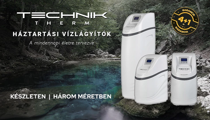 Megérkezett!! Technik Therm - Háztartási vízlágyító 4 + 1 év garanciával