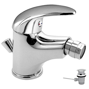 Novaservis Metalia 55 bidé csaptelep, leeresztő szettel, króm