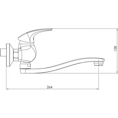 Novaservis metalia 57 fali mosdó/mosogatócsaptelep
