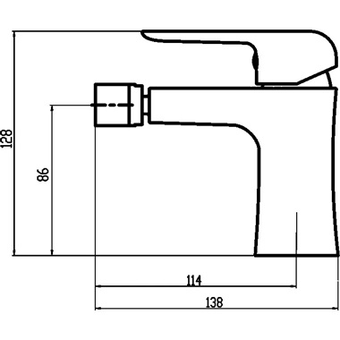 Novaservis Nobless Tina bidécsaptelep leeresztő szettel