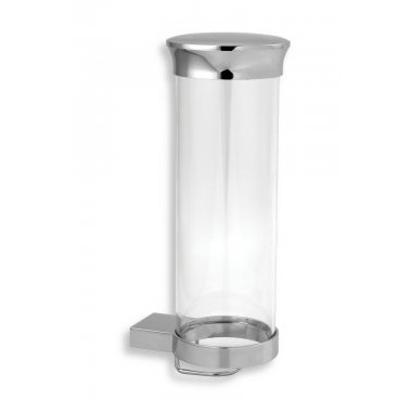 Novaservis Metalia 9 sminklemosó korong tároló üveg, króm