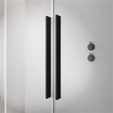 Radaway Furo SL Back PHD II kádparaván 150x100 cm, fekete