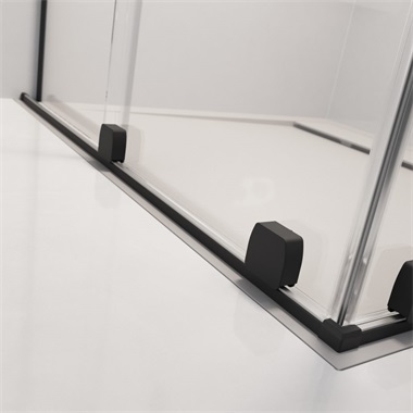 Radaway Furo SL Back PHD II kádparaván 150x100 cm, fekete