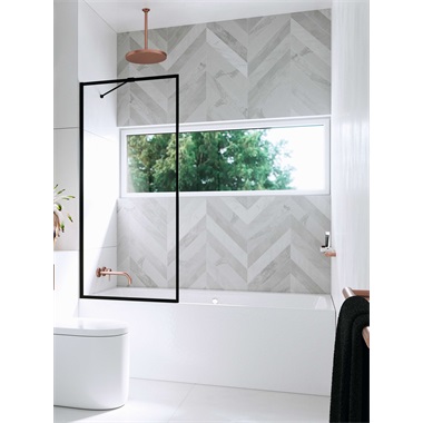 Radaway Modo New PNJ 70 kádparaván 150x70 cm, fekete