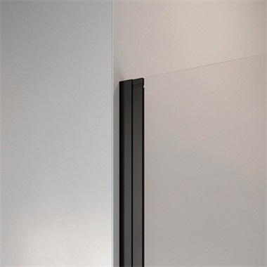 Radawayes Black KDD I 90 zuhanykabin 200x90 cm, fekete, jobbos