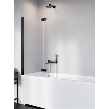 Radaway Nes Black PND I jobbos kádparaván 100x100x150 cm, fekete