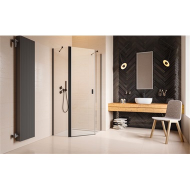 Nes Black PTJ fal 100x100x200 cm, fekete