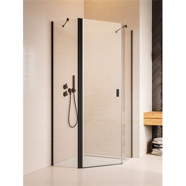 Radaway Nes Black PTJ fal 90x100x200 cm, fekete